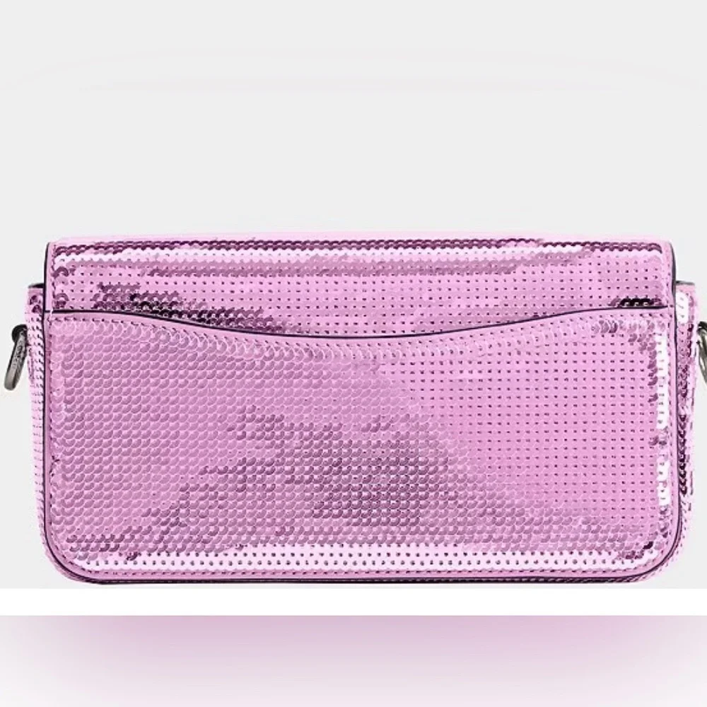 NWT Coach Studio Baguette Sequin Shoulder Crossbody Bag - Picture 2 of 5